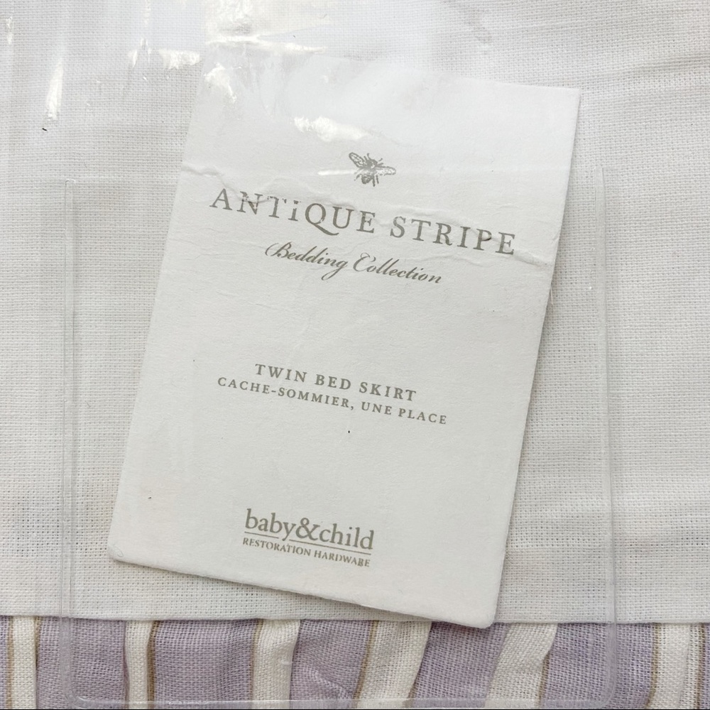 Restoration Hardware Antique Stripe Bed Skirt - Picture 6 of 6